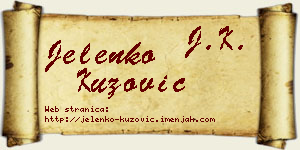 Jelenko Kuzović vizit kartica